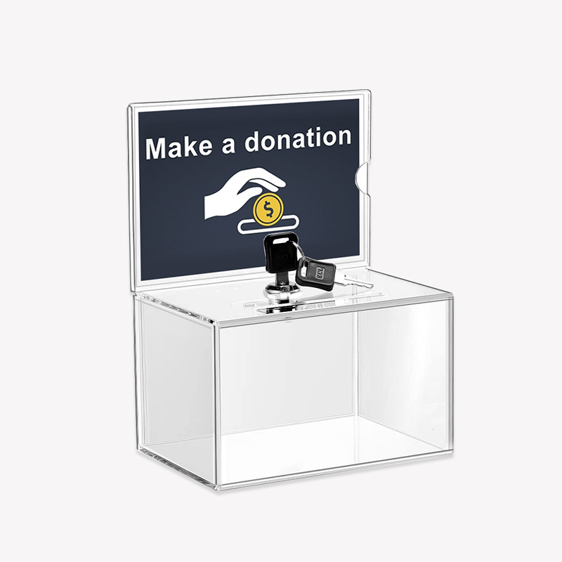 Custom Donation Ballot Box With Lock